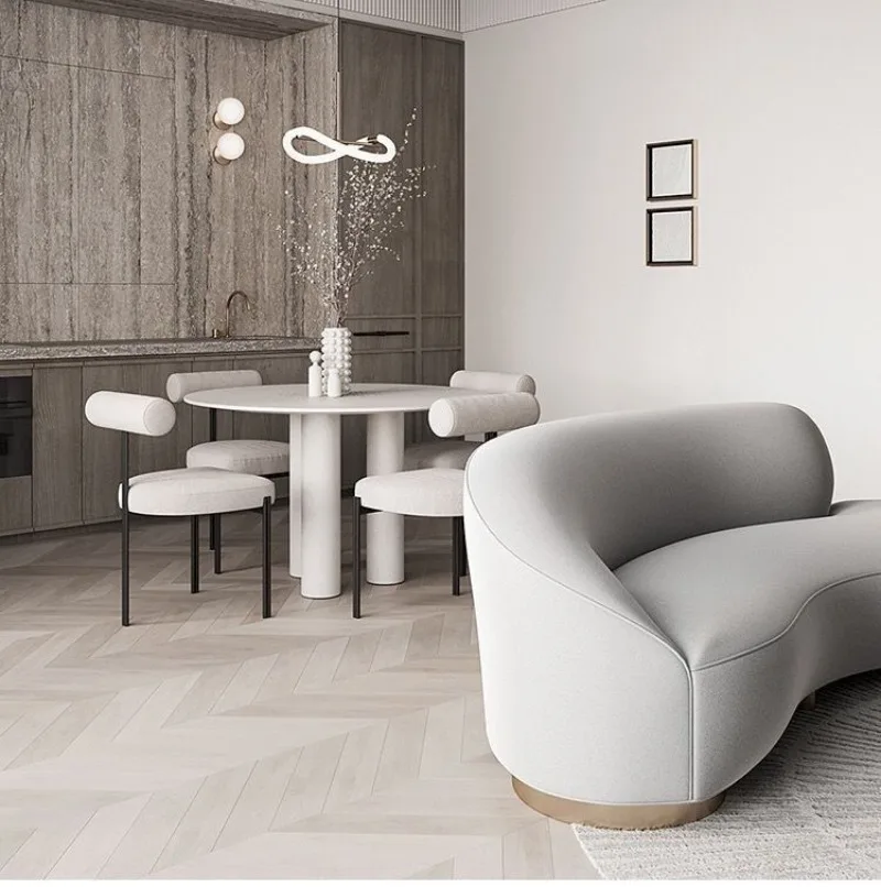 Description Picture 5 of itemModern Minimalist Negotiation Makeup Chair Creative Dining Room Chairs Light Luxury Backrest Lounge Chair
