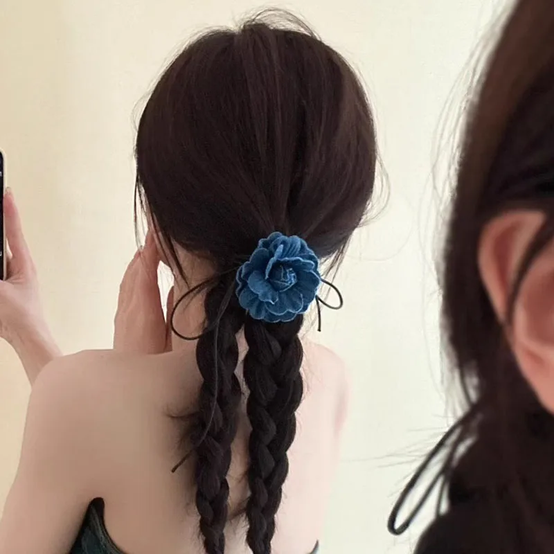 1 Pièces Mode Bohême Tissu Rose Fleur Collier Ras Du Cou Vintage Femmes Collier Déclaration