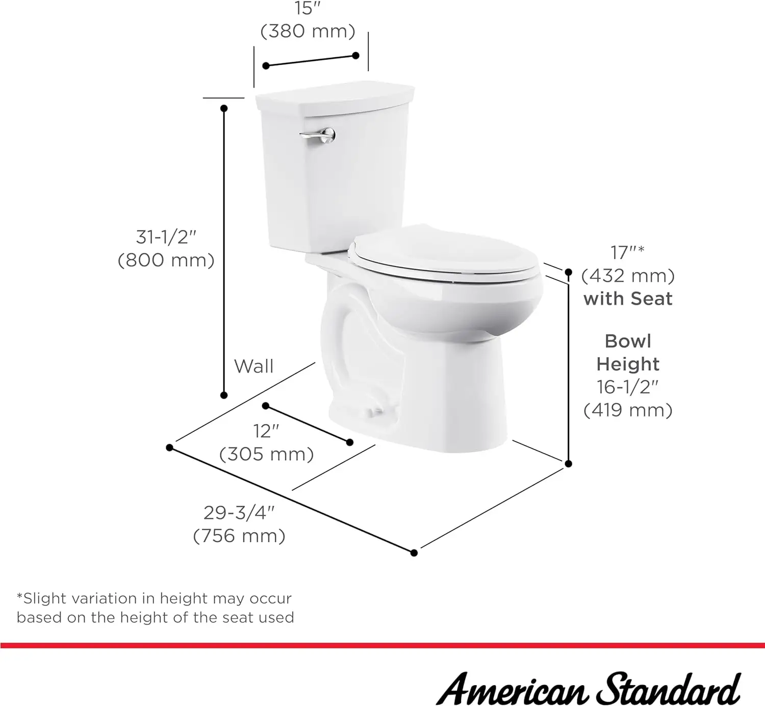 ptimum Two piece Toilet with Toilet Seat and Wax Ring Elongated Front Chair Height White Modern toilet with multifunctional use 4