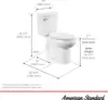 ptimum Two piece Toilet with Toilet Seat and Wax Ring Elongated Front Chair Height White Modern toilet with multifunctional use 4