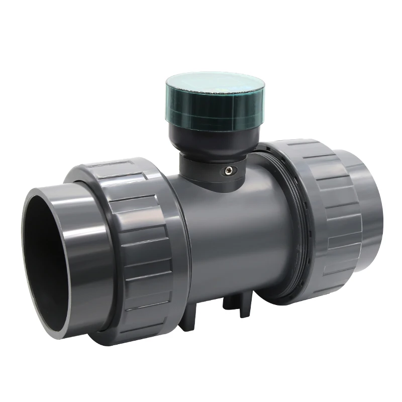 Smart LCD Digital Display Flowmeter RS485 Electronic Flowmeter PVC Large Diameter Flow Sensor For Farm/Garden Irrigation
