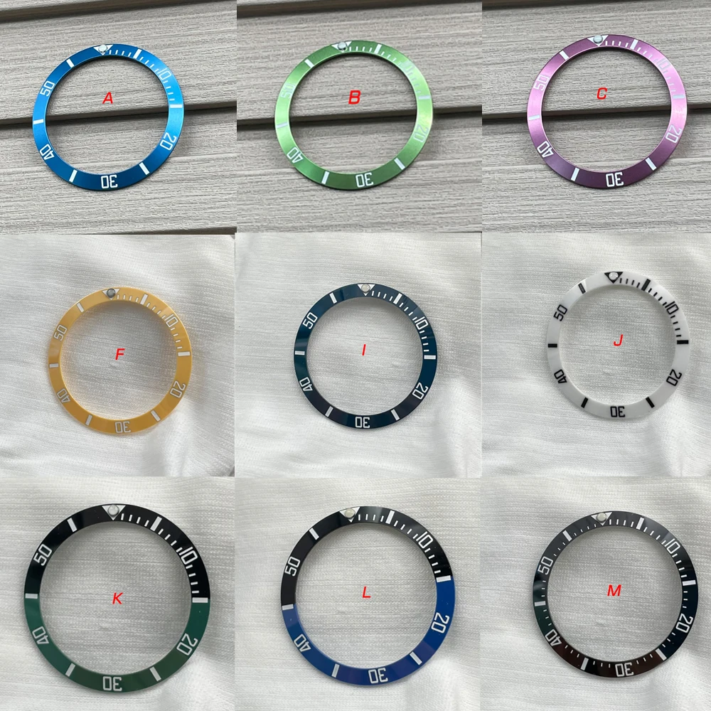 38mm*30.5mm Watch Bezels Replacement Sloped Alloy Ceramic Bezel Case Ring Mouth Men Watch Accessories Repair Part