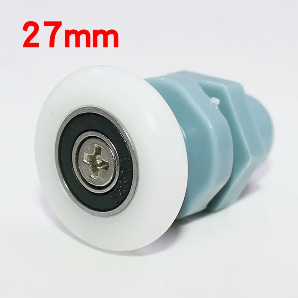 Shower Glass Door Pulleys Sliding Door Roller Hanging Wheel Bathroom Nylon Pulley Hardware Cabinet Accessories 4pcs
