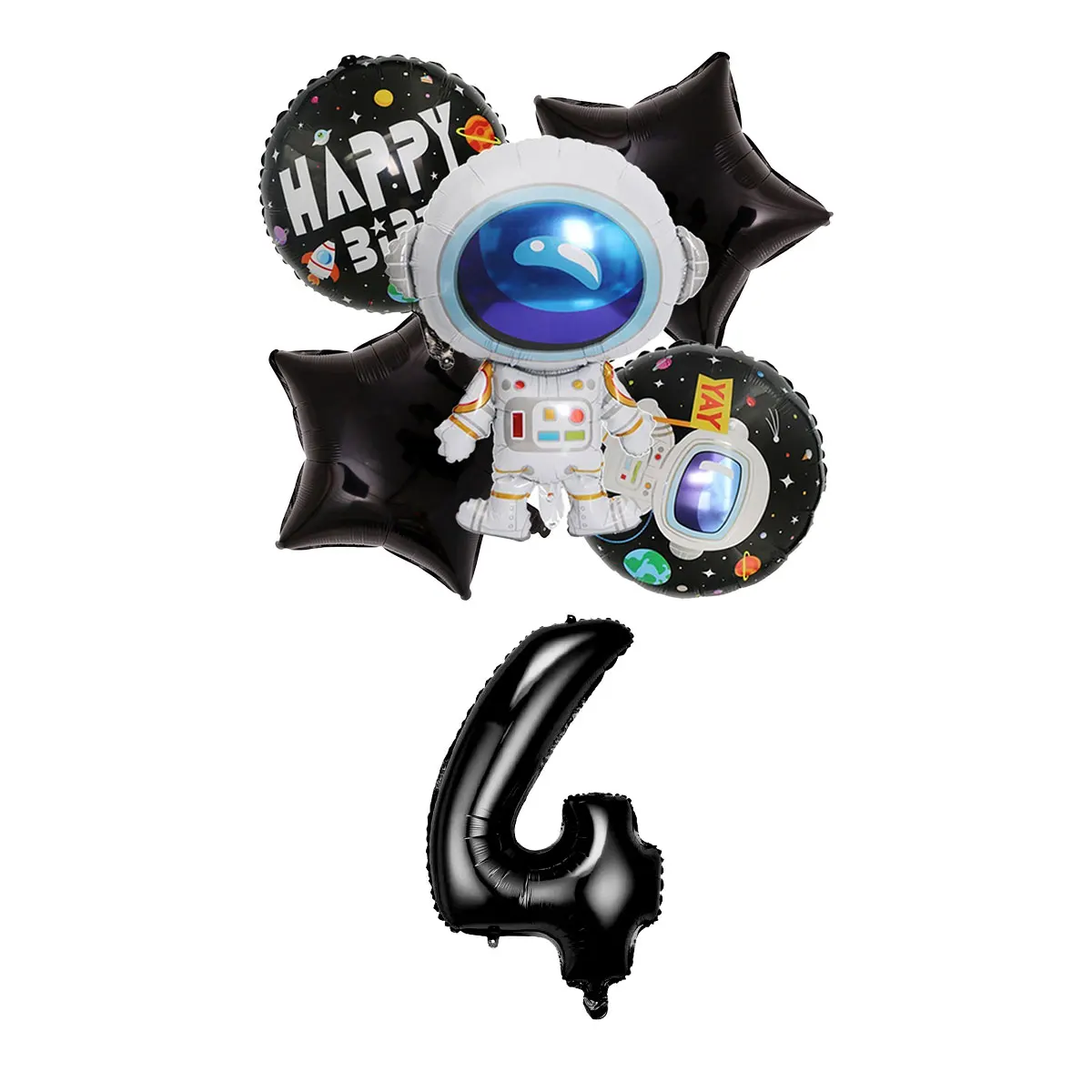 Raum Party Geschirr Weltraum Astronaut Geburtstag Dekoration Tasse Zoll Platte Tischdecke Servietten Banner Für Kinder Liefert – Detail 26