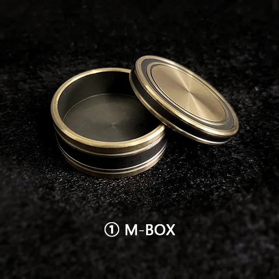 

M-BOX by Jimmy Fan (Half Dollar) Magic Tricks Coin Appear Vanish Magia Magician Close Up Illusions Gimmick Upgraded Okito Box