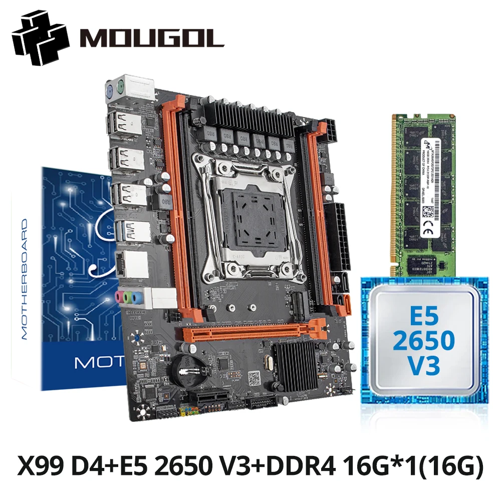 MOUGOL New X99 Motherboard Kit with Intel Xeon E5 2650 V3