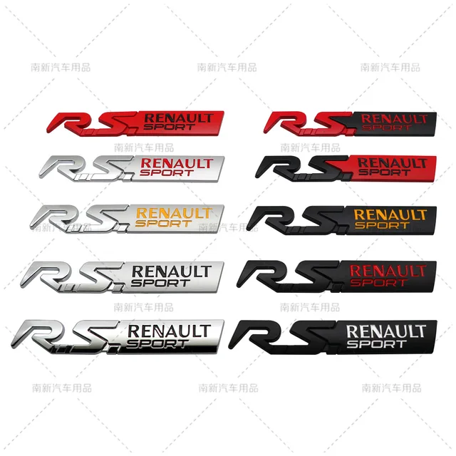 MZXM SPORT logo is suitable for refitting Renault RS RENAULT logo tail label car and pasting RS LINE label body sticker