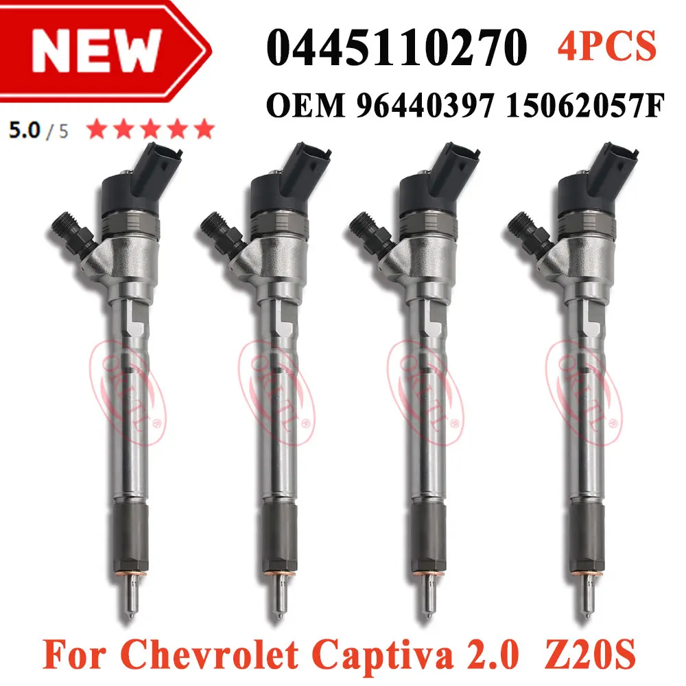 

New 0445110270 Common Rail Fuel Injector 0 445 110 270 For OPEL VAUXHALL Z 20 DM Engine OEM 96440397 15062057F