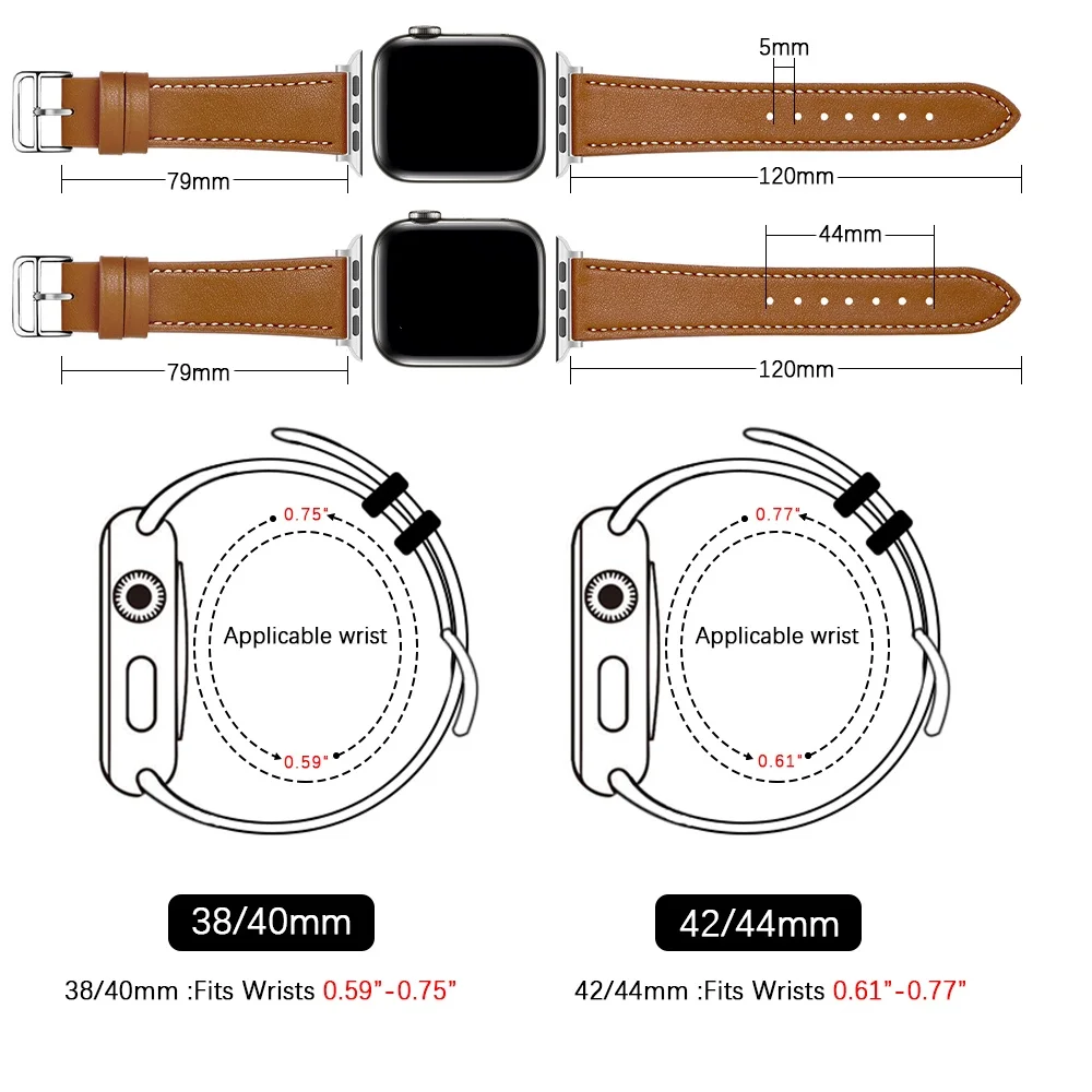 Leather strap for Apple Watch band 45mm 41mm 44mm 40mm 42mm 38mm Sports Bracelet Wristband for iWatch series Ultra 8 7 6 5 4 SE