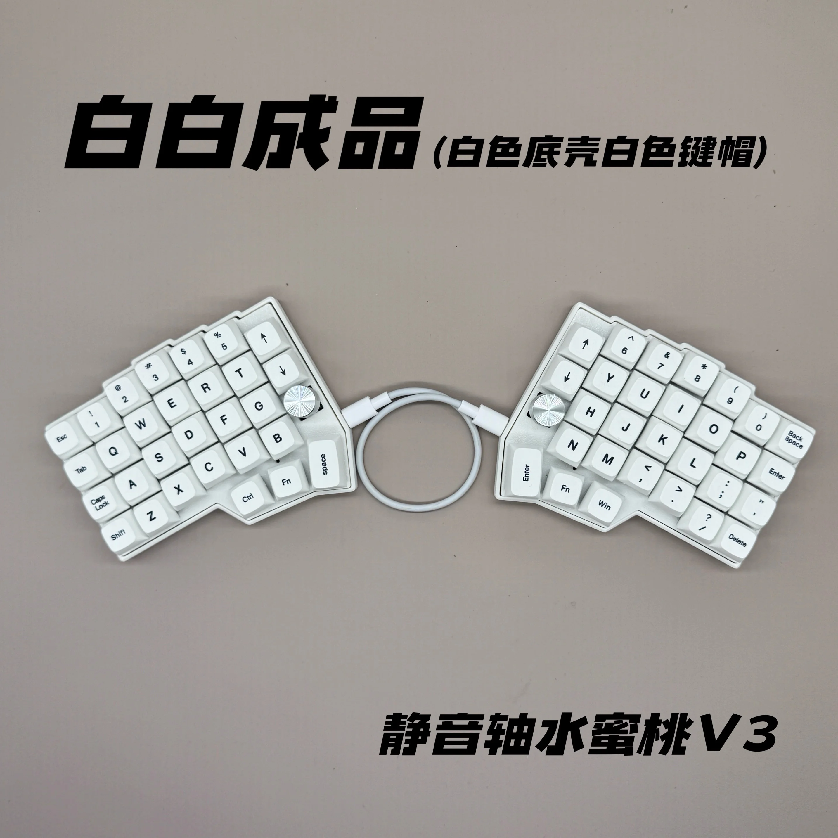Corne 4×6レイアウト 2ノブ分割キーボード 有線キーボードキット 人間