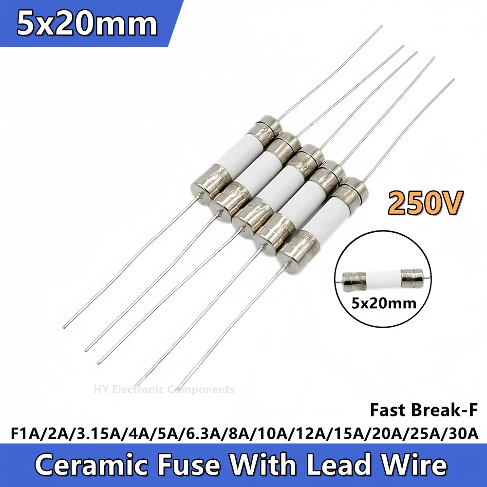 10PCS Mini Fuse Kit 5x20 mm 250V
