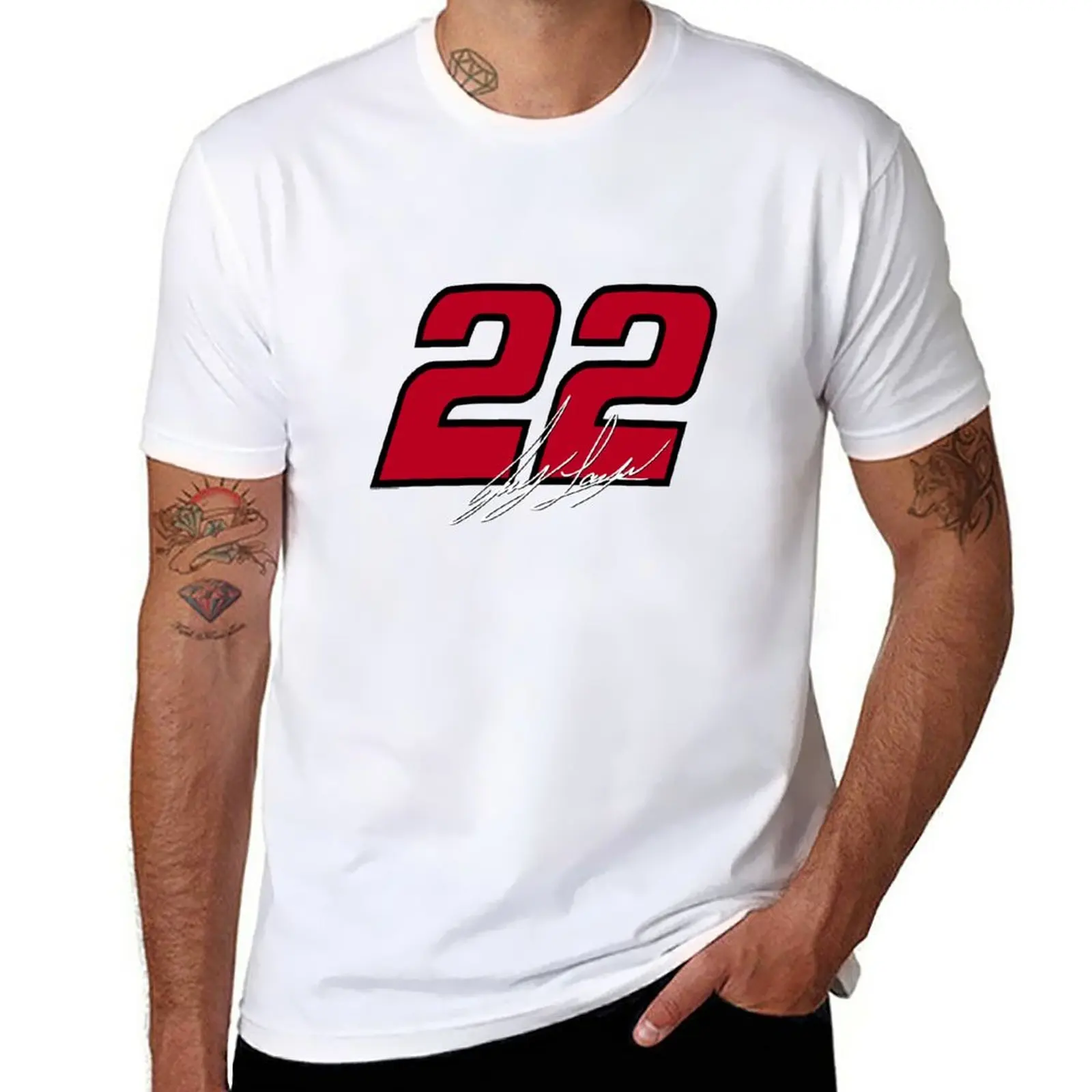 

LOGANO - 22 T-Shirt Aesthetic clothing summer top shirts graphic tees korean fashion mens workout shirts