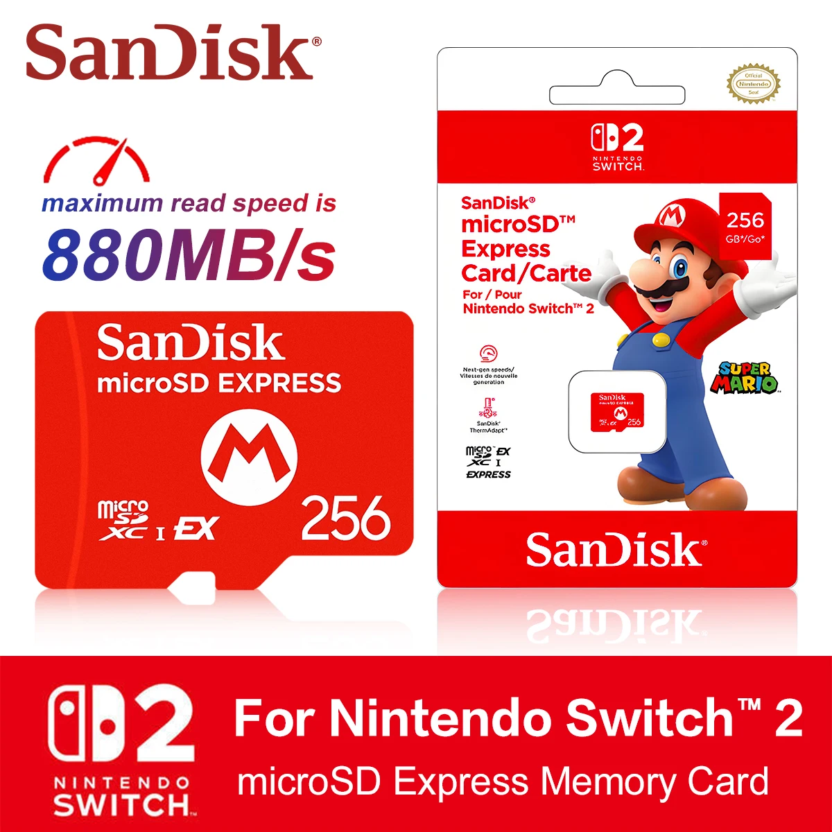 家庭用ゲーム機本体 Nintendo Switch - SanDisk microSD Express Card 256 Switch2 楽天ブックス: SanDisk microSD Express Card 256GB for