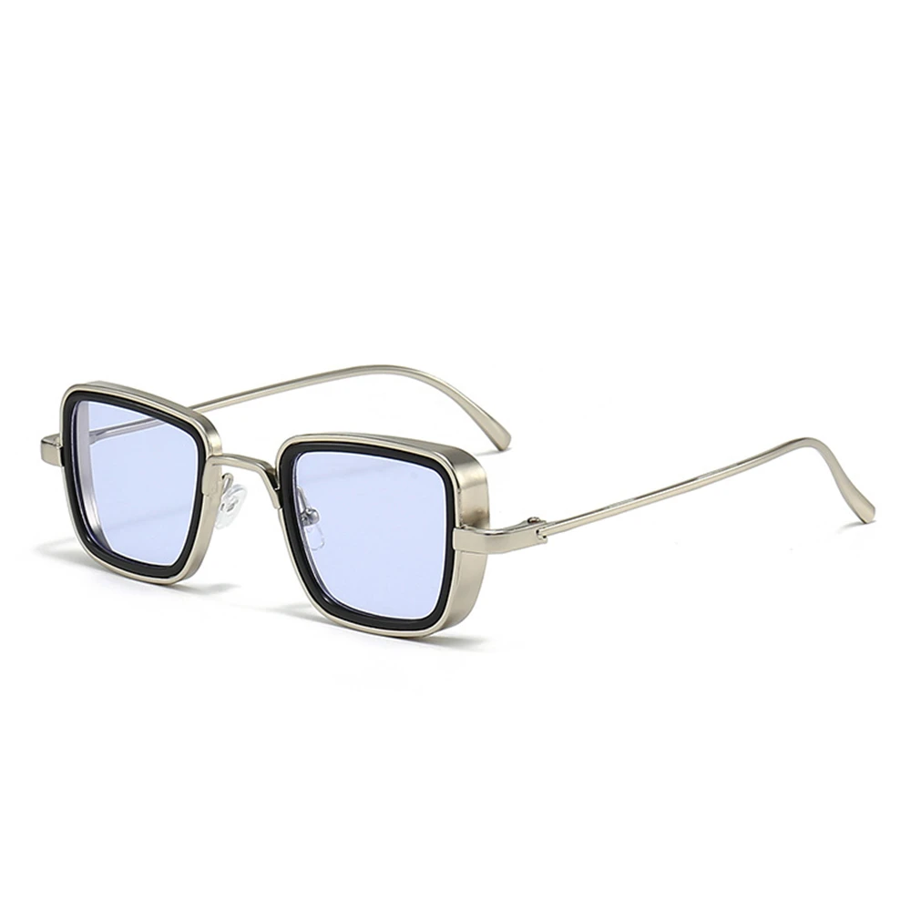 Men Driving Sunglasses Vintage Metal Steampunk Square Sunglasses Men Women Stylish Shades Anti Uv400
