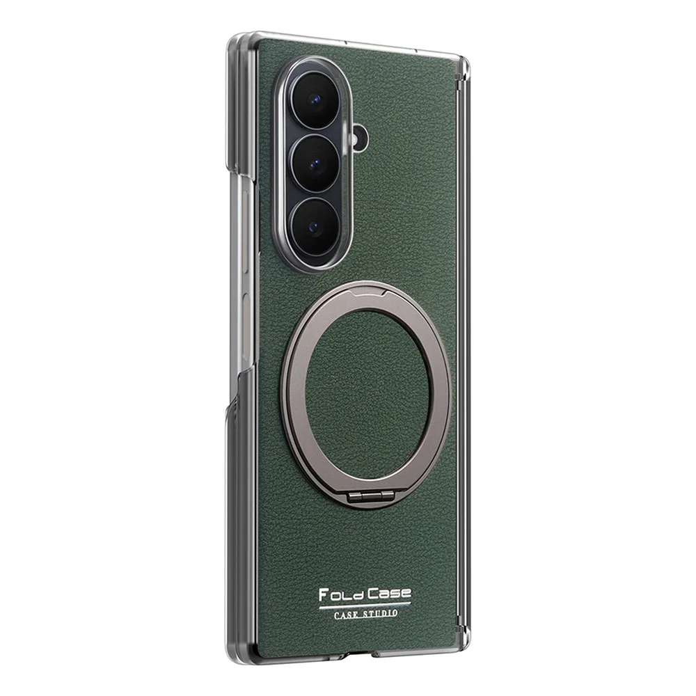 Dual-Axis Shockproof Case with Rotatable Ring Kickstand