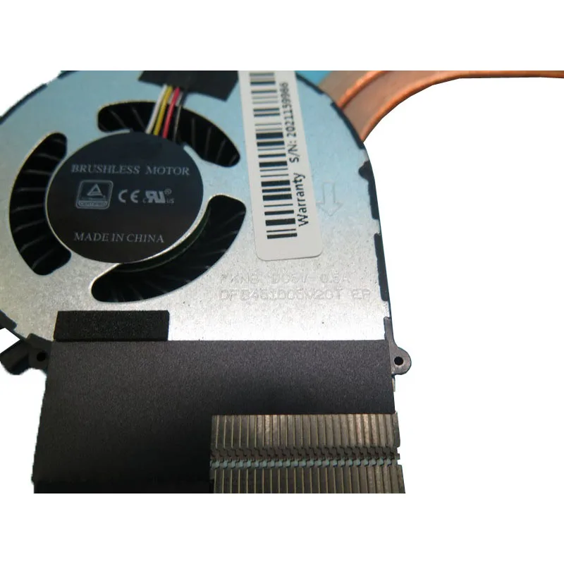 Laptop DFS150705350T FKNC CPU GPU FAN&Heatsink For CLEVO NB50TH NB50TZ NB55TK1 NB60TH 6-31-NB502-K23 DFS150705350T-FKNC 4PIN