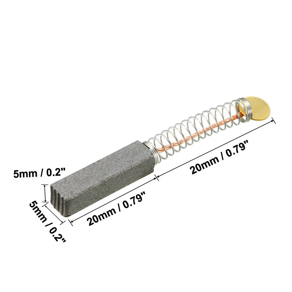 Set of 15 Carbon Brushes for Electric Motors Carbon Brush