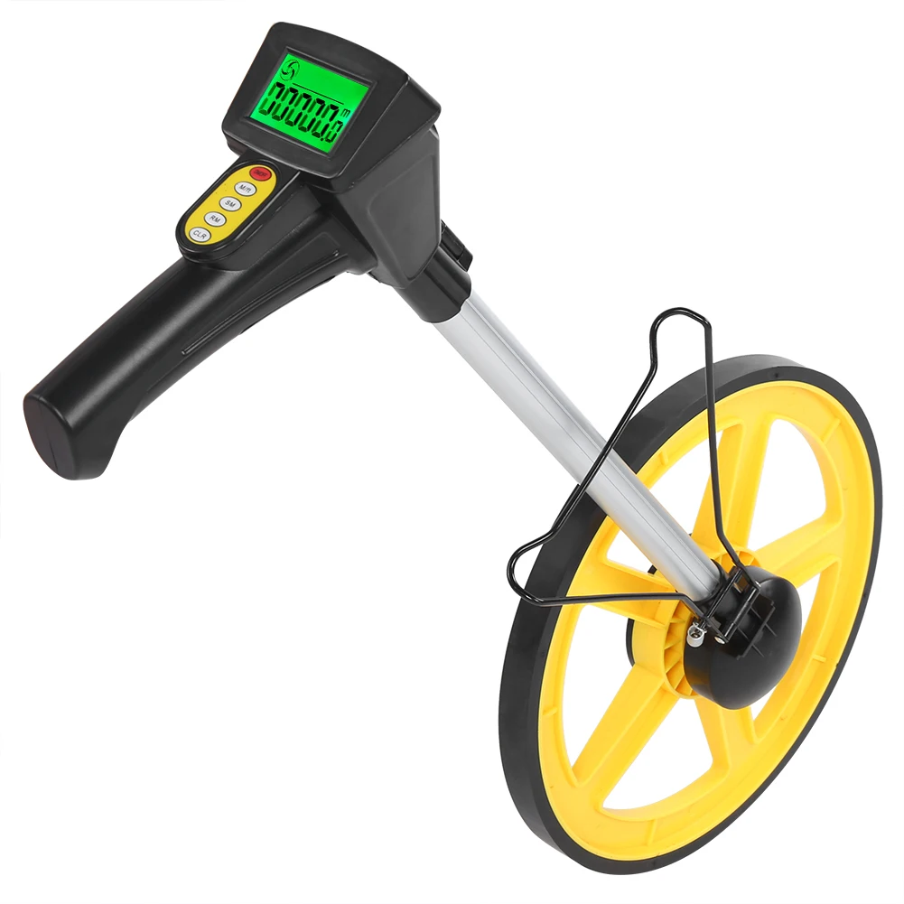 Distance Measuring Wheel Digital Display Gauge Roller Rangefinder Metric Inch Switching Distance Measuring Wheel Tools