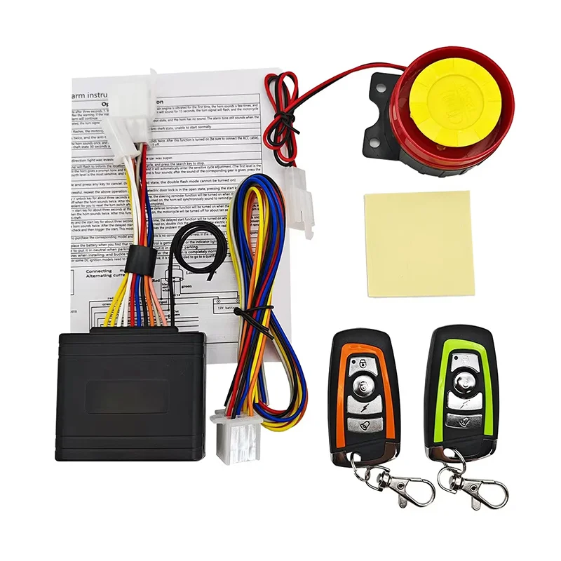 Motorcycle Alarm Motorcycle Alarm System 1-Way Anti Theft DC 12V 125dB