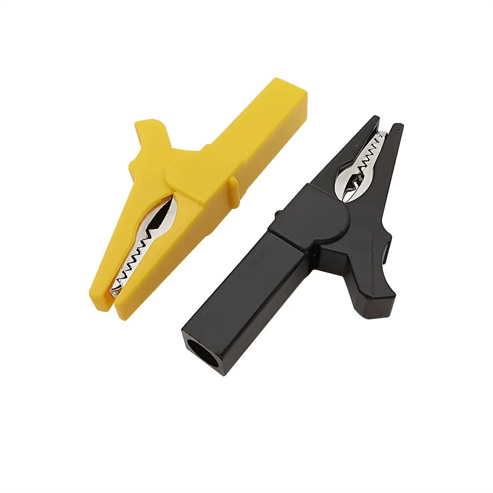 6Pcs Alligator Clips 55mm Battery Test Crocodile Clamp Connector For Banana Plug 4mm Multimeter Pen Cable Probes alligator clips test clip