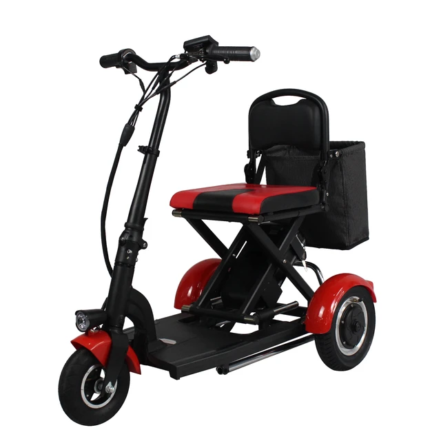 Patinete eléctrico plegable de 3 ruedas para adultos, Scooter de movilidad  barata, para discapacitados - AliExpress