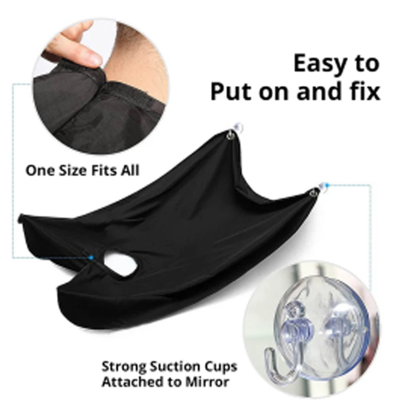 Beard Apron Modern Shaving Apron With Suction Cup Set Hairdressing Tools