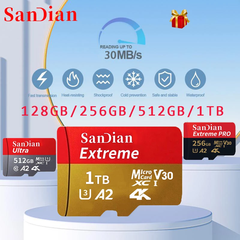 

High-speed Memory Card 1TB Original SD Card 128GB 256GB 512GB High Capcity Flash Card SD Memory Card for Notebook/Phone/Desktop