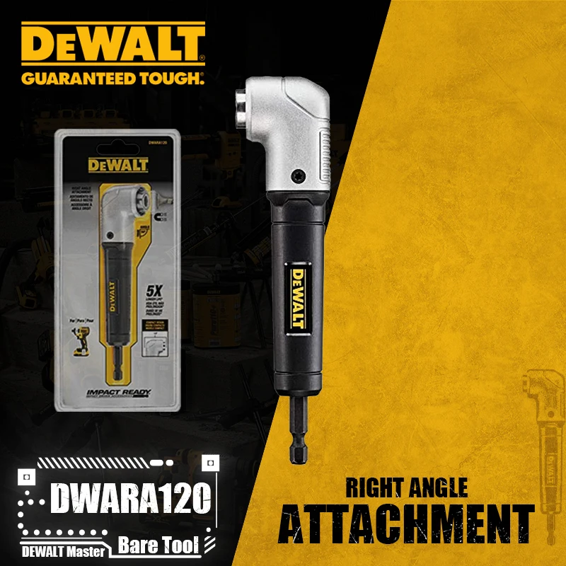 DEWALT DT71517T-QZ DWARA120 90 ° 직각 부착, 임팩트 준비, 드라이버 전동 공구 액세서리