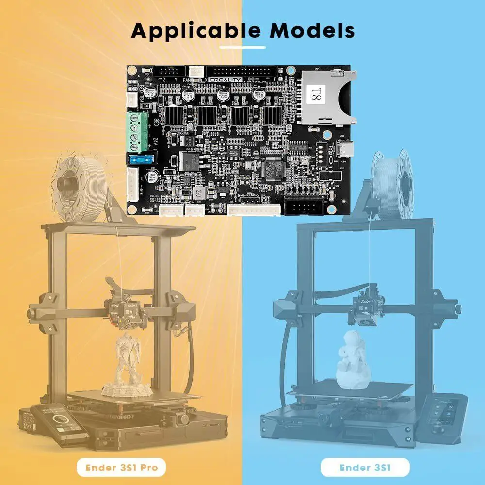 Ender-3, S1, Ender-3S1PRO, placa-mãe, 32 bits, TMC2208,