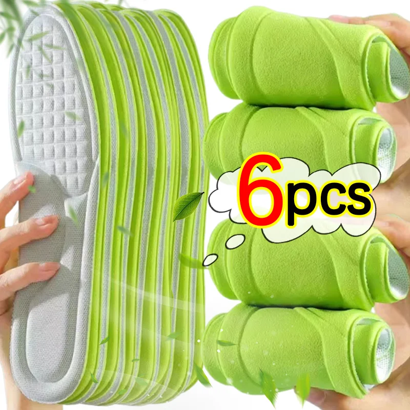 Memory Foam Orthopedic Insoles Deodorizing Insole for Shoes Sports Absorbs Sweat Soft Antibacterial Shoe Accessories