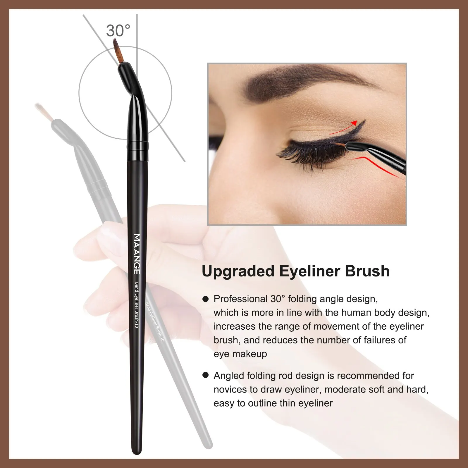 MAANGE 25-Piece Luxury Makeup Brush Set - Ultimate Face & Eye Beauty Collection