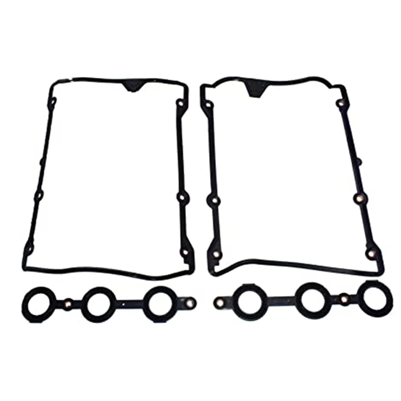 Valve Cover Gasket Set 2 Sets 078198025 058198217 for 1998-2005 AUDI A4 A6 C5 VW PASSAT 2.7T 2.8L V6 DOHC