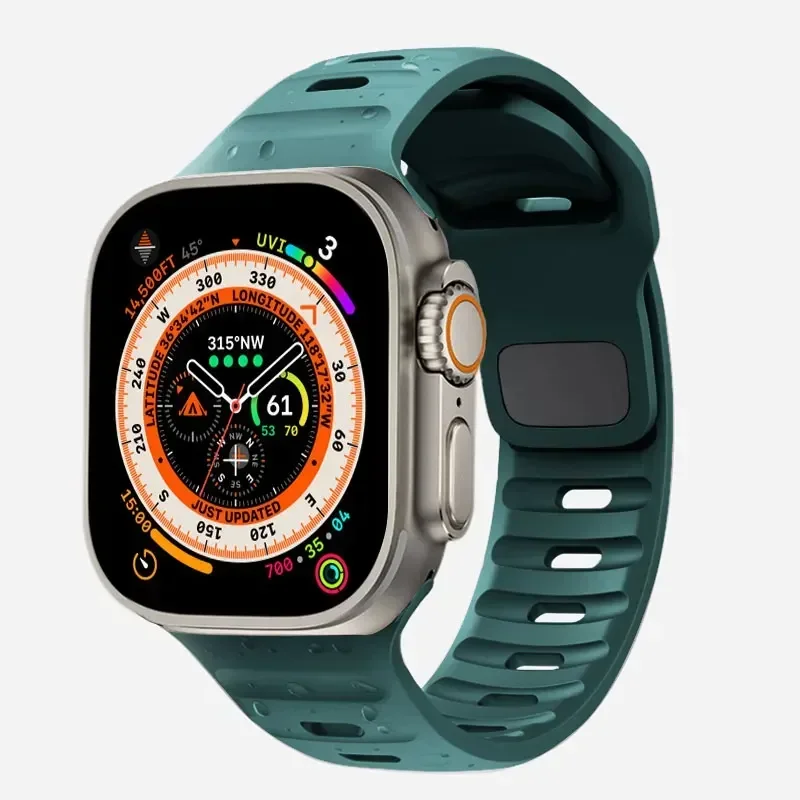 Enhanced Silicone Air Hole Sport Strap