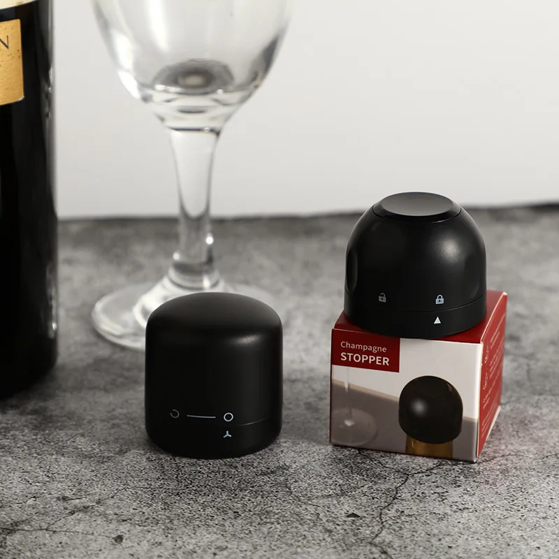1pc Wine Stopper Domestic Kitchen Sealing Red Wine Bottles Mini Preservation Spin Leak Proof