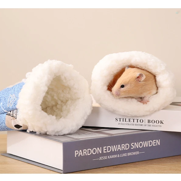 Ipetboom 5pcs Guinea Pig Tunnel Hammock Warm Hiding Nest For Hamsters