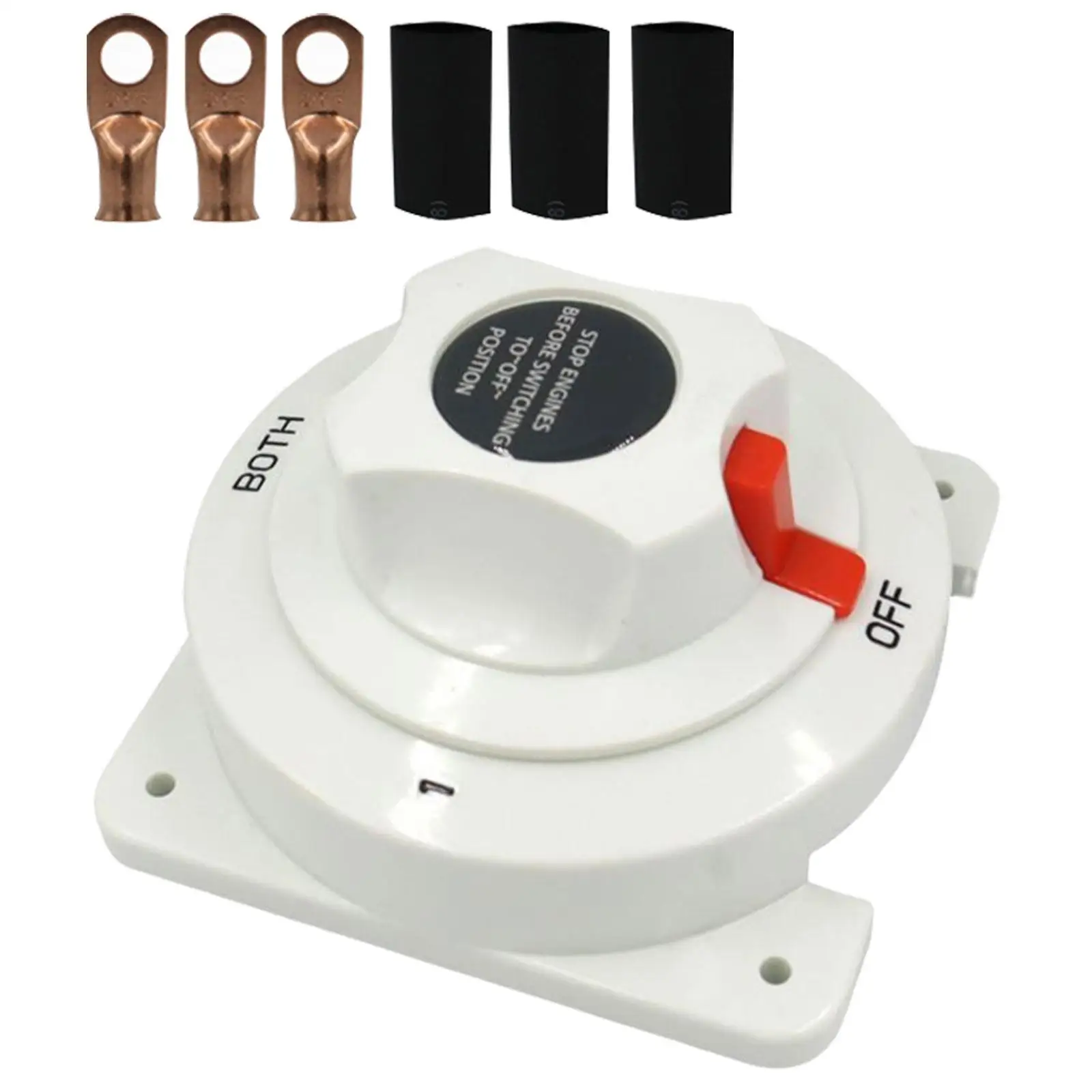 Marine DC Battery Selector Switch 1 2 Both Off 6-32V System 300 Amp Max High Power Disconnect Switch for Boat Battery Isolator