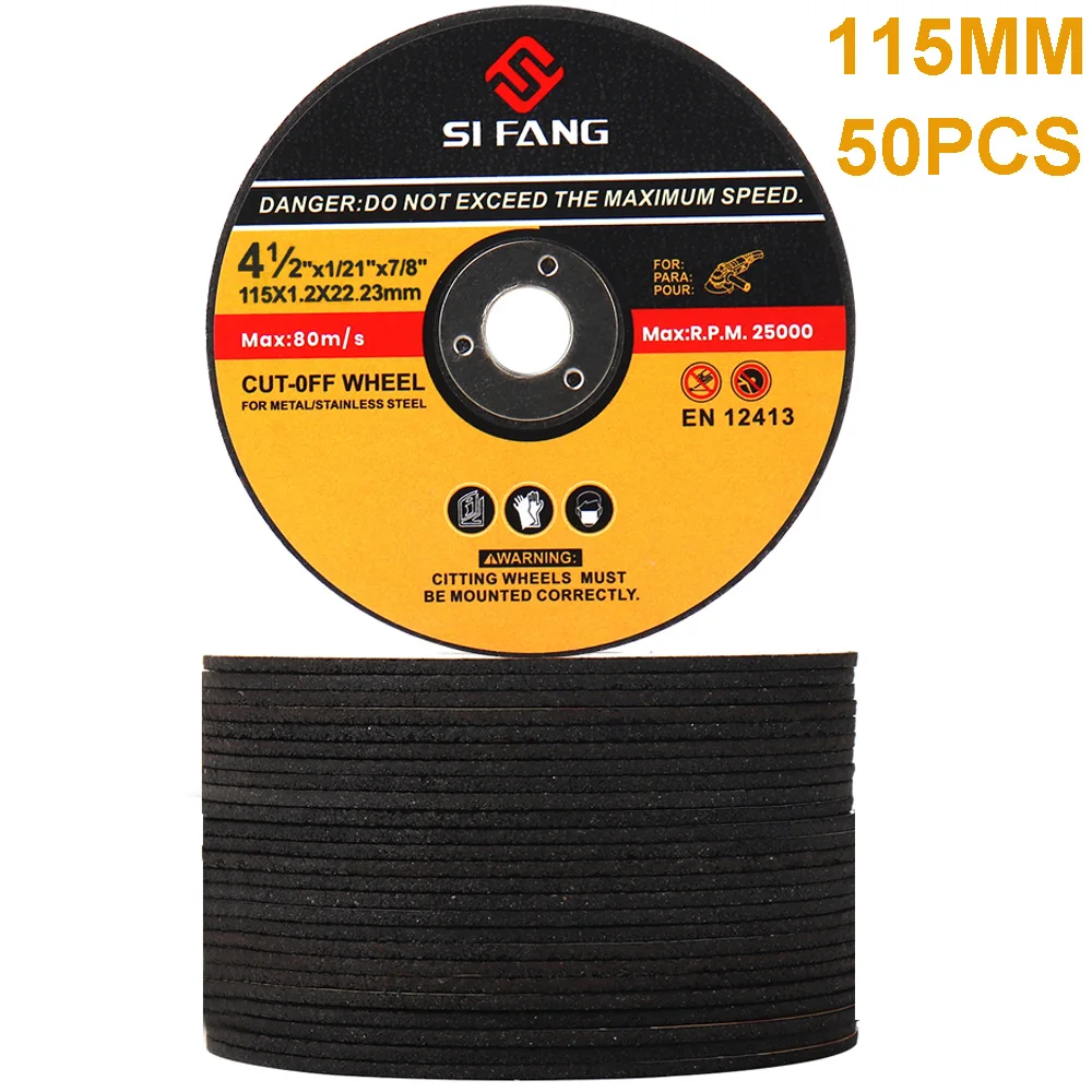 50pcs 115mm Metal Cutting Disc 4.5 Inch Circular Saw Blade Resin Grinding Wheel for Angle Grinder Cutting Metal Plastic 50pcs 115mm metal cutting disc 4 5 inch circular saw blade resin grinding wheel for angle grinder cutting metal plastic