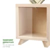 Piggy Bank Wooden for Adults Coin Saving Pot Kids Unopenable Desktop Small Savings Jar 4