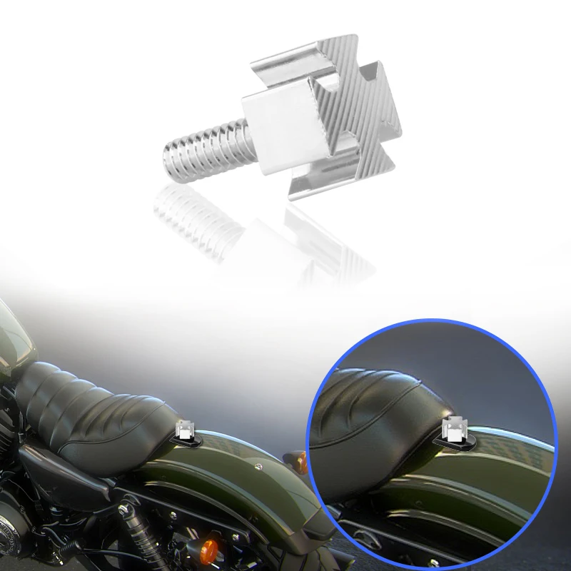

1 шт. мотоцикл 1/4 "крестовой винт на сиденье CNC для Harley Sportster Softail Dyna Wide Glide Roadking Street Bob