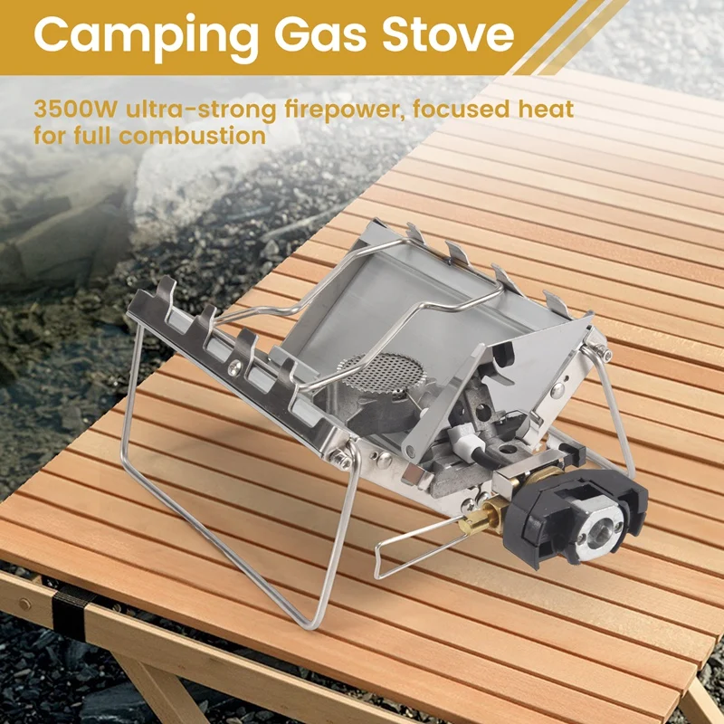 Outdoor Portable Windproof High-Power Cassette Gas Stove Picnic Accessories