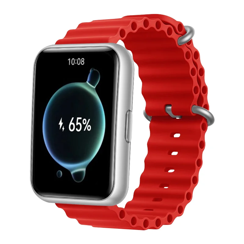 Ocean Band For Huawei Watch FIT 2 Strap silicone Wristband bracelet metal Buckle sport Replacement correa fit2 band Accessories