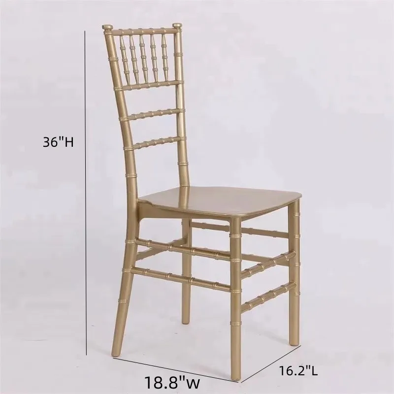 Factory Direct Metal Painting Resin Funiture Wedding Chair For Wedding Moment Hotel Party Or Gathering
