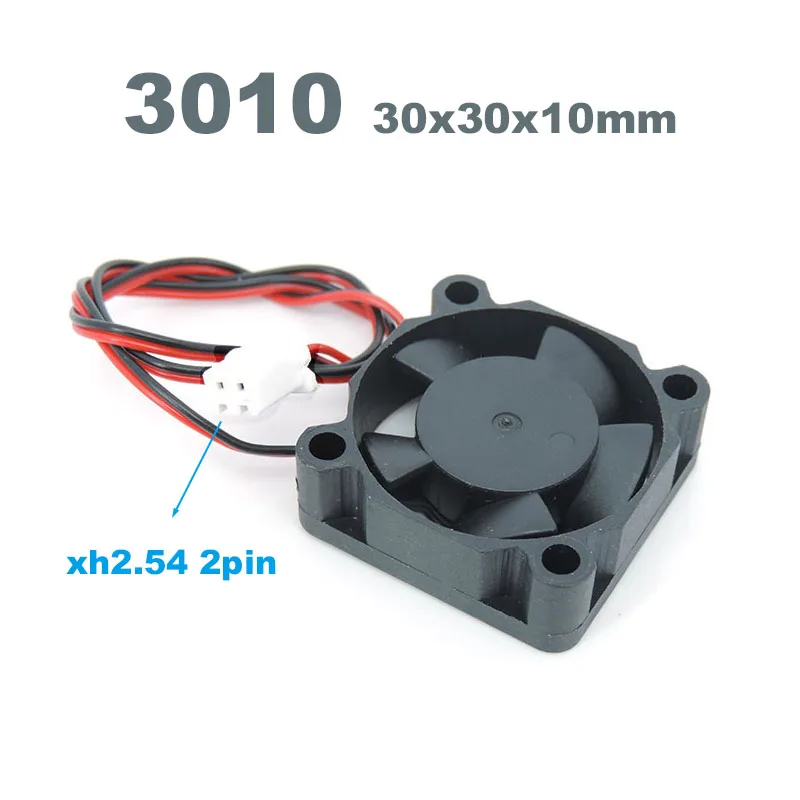 Ventilador hidráulico 3010 de 30MM, 30x30x10MM, cc 5V, 12V, 24V, enfriador pequeño de 2 pines, Reprap DIY para j-head hotend para piezas de Pinter 3D