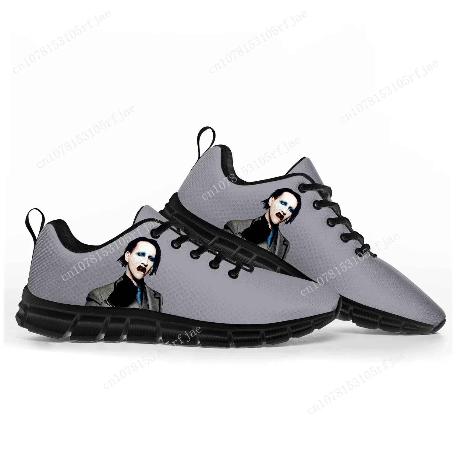 

Marilyn Manson Rock Band Music Singer Sports Shoes Mens Womens Teenager Kids Children Sneakers Custom High Quality Couple Shoes