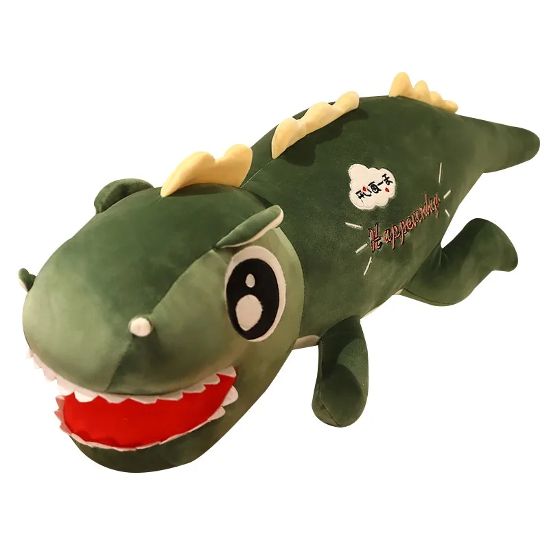 Nice   Big Eye Dinosaur Plush Toys Creative Lying Dino Dolls for Children Boys Birthday Gifts Stuffed Soft Pillow Animal 24cm kawaii flying dragon plush toy cartoon animal curtain tie dinosaur doll boys girls soft stuffed toys children birthday gift