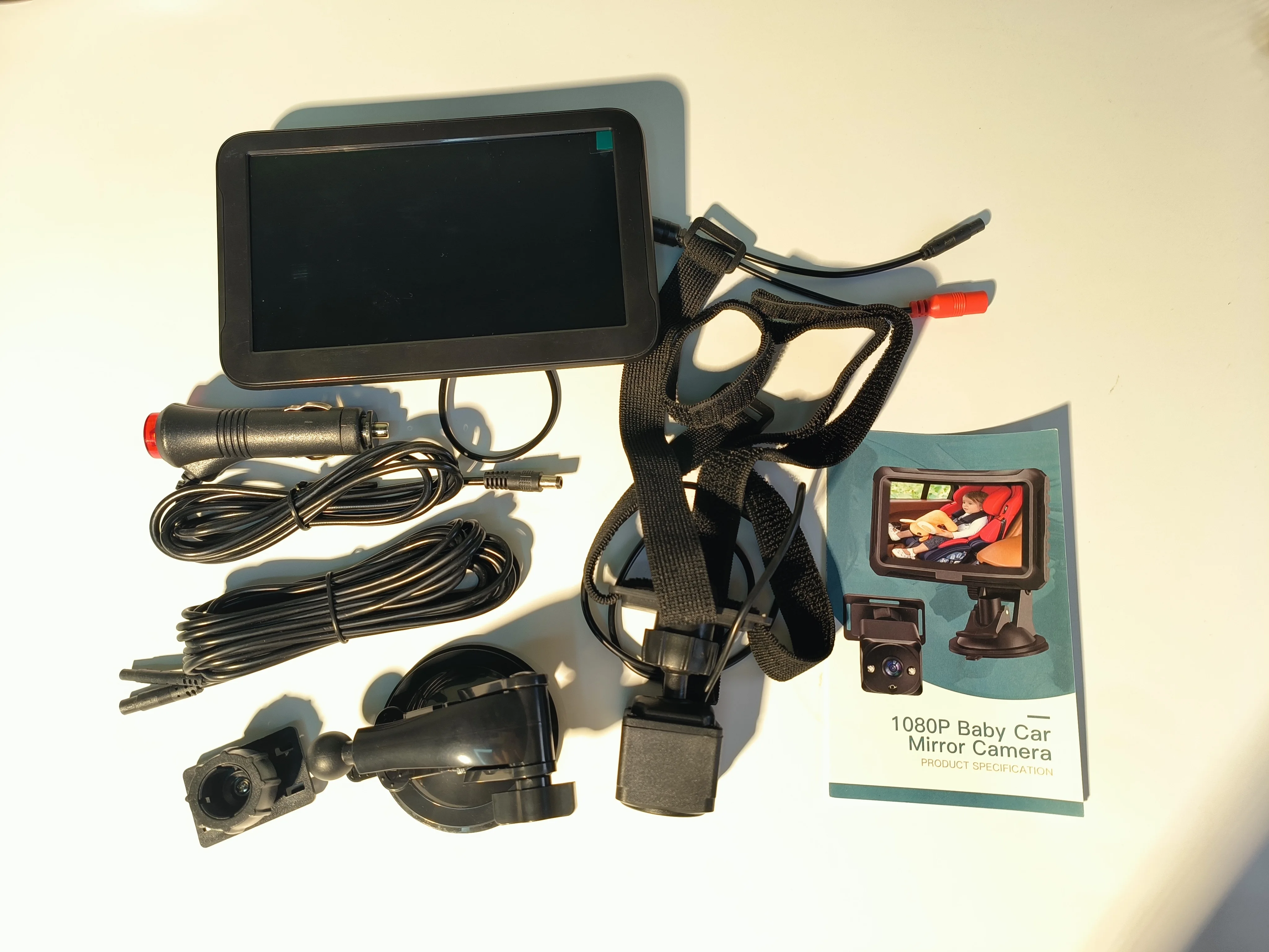 Baby Car Camera 7" Back Seat Baby Car Mirror with Wide Clear View Easily Observe The Baby's Move Baby Car Camera Baby Car Mirror