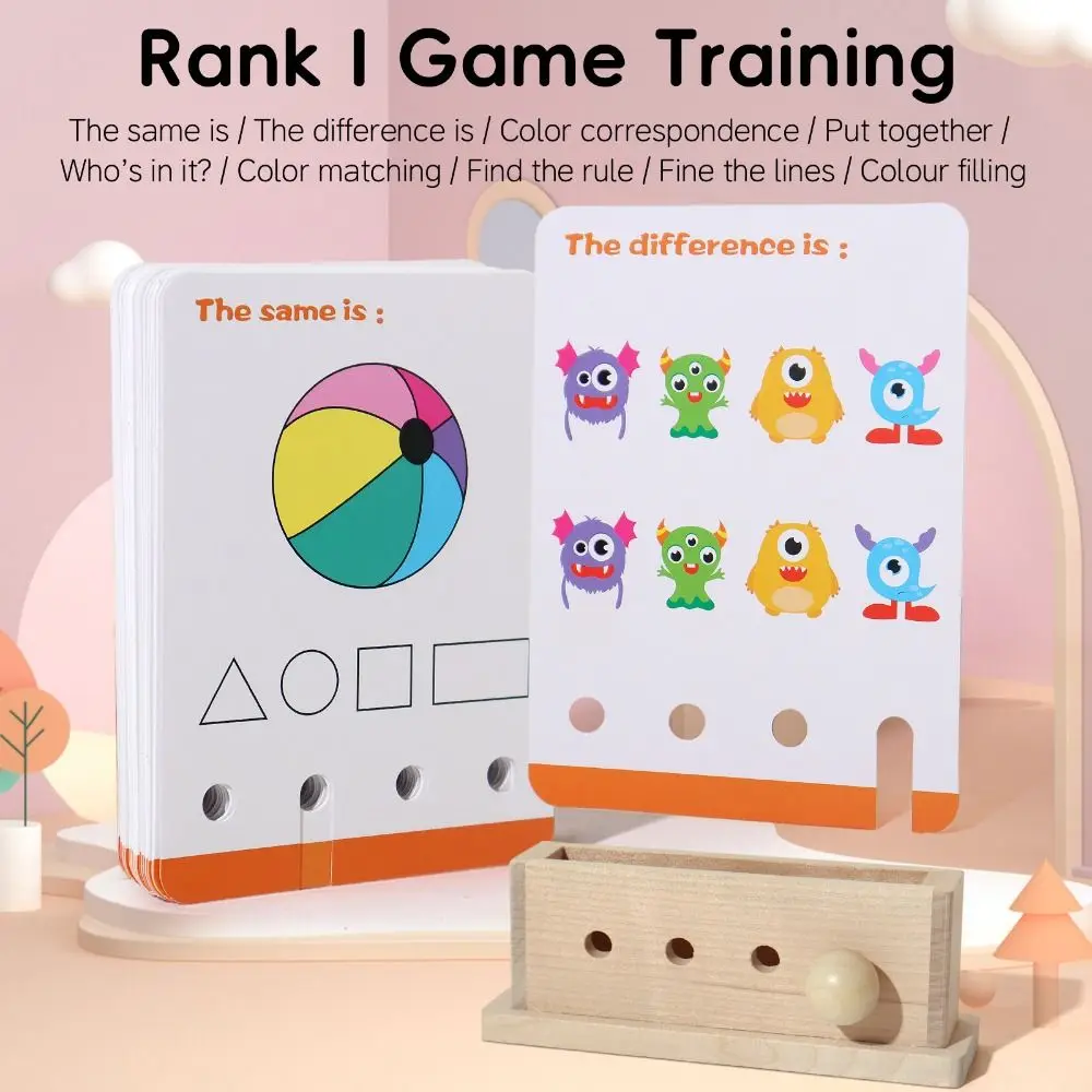 Montessori English Logic Key Puzzle Game Early Educational 3D Logic Key Thinking Training Multifunction Intelligence