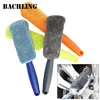 2Piece Car Wash Brush Microfiber Tire Scrubber Wheel Brush Trunk Dust Remover Car with Plastic Handle Auto Washing Cleaner Tools 1