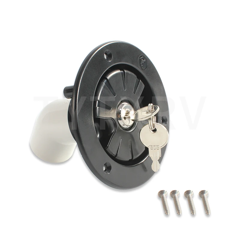 DREAMRV Trailer Parts Dustproof Anti-aging Dustproof Lockable Gravity Water Inlet RV accessories
