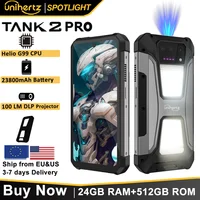Unihertz Tank 2 Pro 8849 هاتف ذكي متين مع جهاز عرض 2.4K 23800 mAh 24GB + 512GB هاتف محمول أندرويد 14 100MP NFC هاتف محمول 1